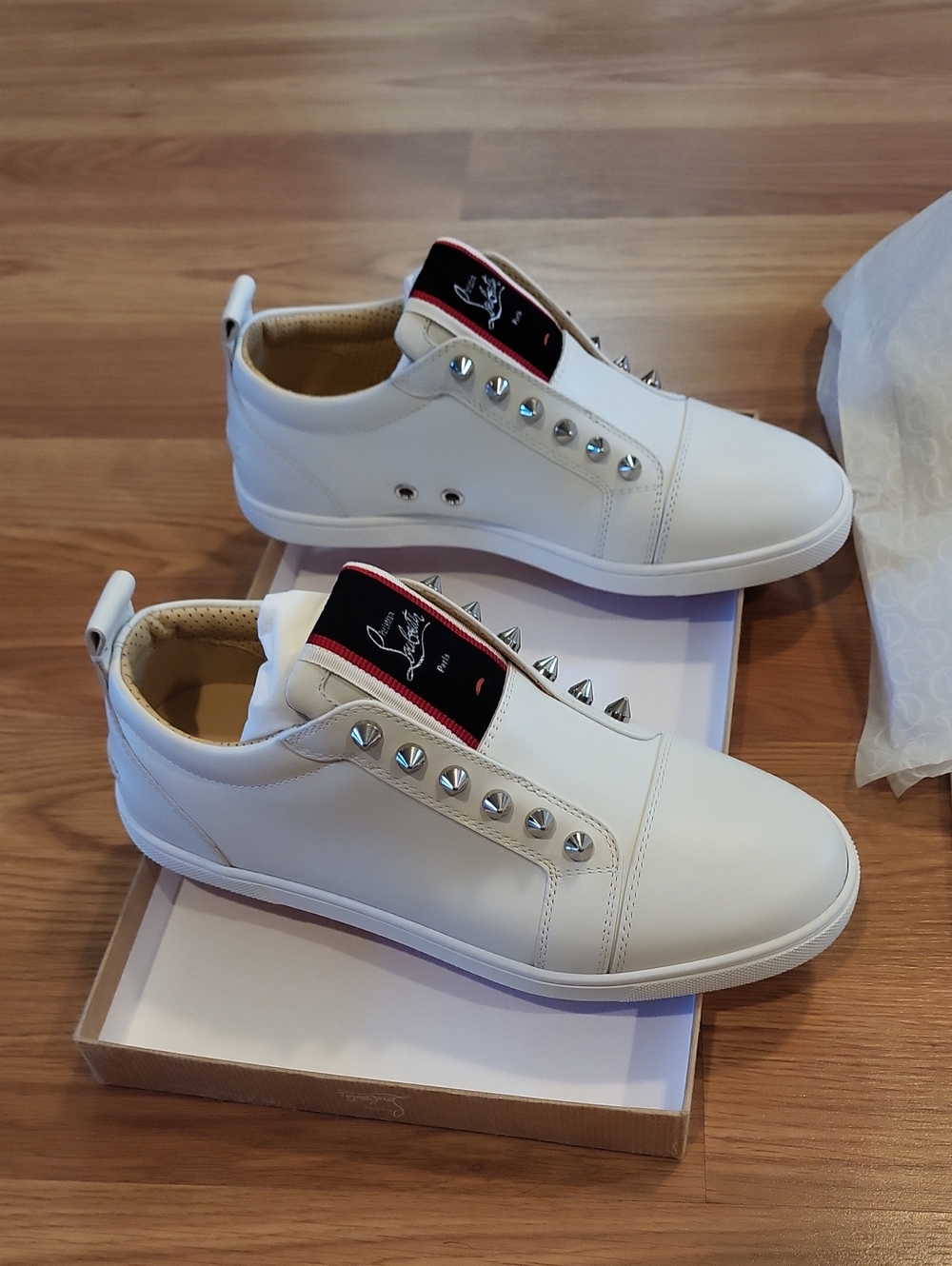 NIB Christian Louboutin F.A.V Fique A Vontade Woman Sneakers Size 37.5 - Picture 6 of 10